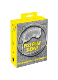 Прозрачная насадка на пенис Piss Play Sleeve для игр с мочеиспусканием - Orion - купить с доставкой в Новошахтинске