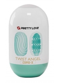 Бирюзовый мастурбатор-яйцо Twist Angel - Baile - в Новошахтинске купить с доставкой