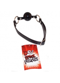 Силиконовый черный кляп-шарик на ремне Black Ballgag - Erotic Fantasy - купить с доставкой в Новошахтинске