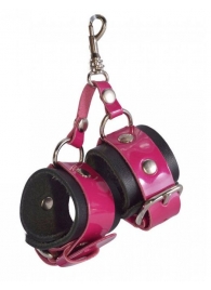 Розово-черный брелок  Наручники - Sitabella - купить с доставкой в Новошахтинске