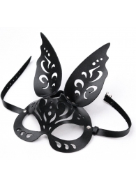 Черная ажурная маска  Зайка  с ушками - Crazy Handmade - купить с доставкой в Новошахтинске