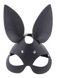 Черная гладкая маска  Зайка  с длинными ушками - Crazy Handmade - купить с доставкой в Новошахтинске