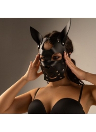 Черная маска  Собака  с ушками - Crazy Handmade - купить с доставкой в Новошахтинске