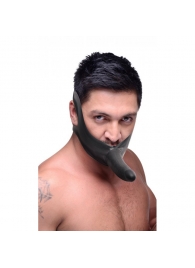 Черный кляп-страпон Masters Mini Face Fuck Strap-On - 14 см. - XR Brands - купить с доставкой в Новошахтинске