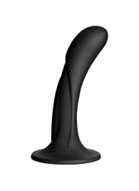 Черная изогнутая насадка Vac-U-Lock G-Spot - 16,5 см. - Doc Johnson - купить с доставкой в Новошахтинске