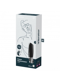 Черный мастурбатор с вибрацией Power Masturbator - Satisfyer - в Новошахтинске купить с доставкой