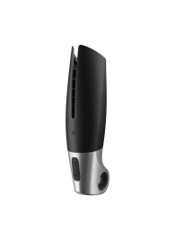 Черный мастурбатор с вибрацией Power Masturbator - Satisfyer - в Новошахтинске купить с доставкой