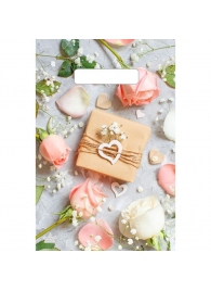 Полиэтиленовый пакет  Подарочек  с вырубной усиленной ручкой - 20 х 30 см. - Сима-Ленд - купить с доставкой в Новошахтинске