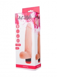 Реалистичный вибратор ART-Style №13 с аккуратной головкой - 21 см. - Art-Style