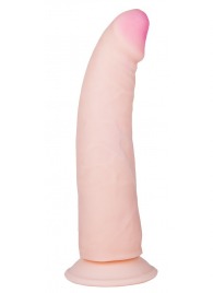 Фаллоимитатор на присоске ART-Style с загнутой головкой - 19,5 см. - Art-Style