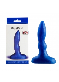 Синий анальный стимулятор Beginners p-spot massager - 11 см. - Lola Games - в Новошахтинске купить с доставкой