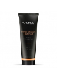 Массажный легкий крем WICKED Orange Blossom plus Patchouli - 120 мл. - Wicked - купить с доставкой в Новошахтинске