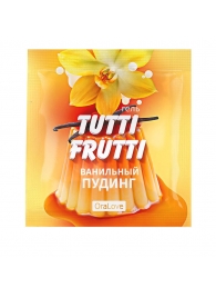 Пробник гель-смазки Tutti-frutti со вкусом ванильного пудинга - 4 гр. - Биоритм - купить с доставкой в Новошахтинске