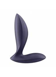 Фиолетовый анальный вибростимулятор Power Plug - Satisfyer - в Новошахтинске купить с доставкой