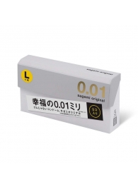 Презервативы Sagami Original 0.02 L-size увеличенного размера - 5 шт. - Sagami - купить с доставкой в Новошахтинске