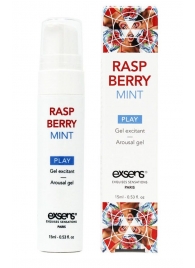 Возбуждающий гель Raspberry Mint с ароматом малины и мяты - 15 мл. - Exsens - купить с доставкой в Новошахтинске