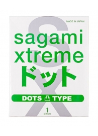 Презерватив Sagami Xtreme Type-E с точками - 1 шт. - Sagami - купить с доставкой в Новошахтинске