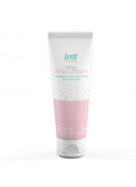 Лубрикант на водной основе Vibe Sensation с клубничным вкусом и легким вибрирующим эффектом - 50 гр. - INTT - купить с доставкой в Новошахтинске
