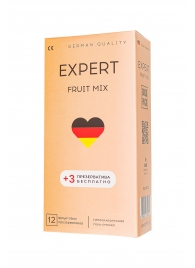 Ароматизированные презервативы EXPERT Fruit Mix - 12 шт.(+3 в подарок) - Expert - купить с доставкой в Новошахтинске
