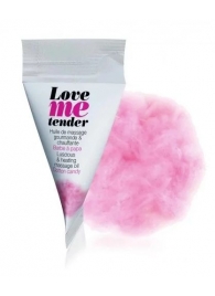 Съедобное согревающее массажное масло Love Me Tender Cotton Candy с ароматом сладкой ваты - 10 мл. - Love to Love - купить с доставкой в Новошахтинске