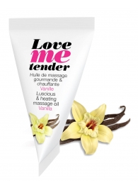 Съедобное согревающее массажное масло Love Me Tender Vanilla с ароматом ванили - 10 мл. - Love to Love - купить с доставкой в Новошахтинске
