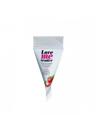 Съедобное согревающее массажное масло Love Me Tender Strawberry с ароматом клубники - 10 мл. - Love to Love - купить с доставкой в Новошахтинске