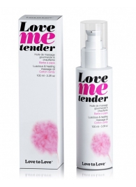 Съедобное согревающее массажное масло Love Me Tender Cotton Candy с ароматом сладкой ваты - 100 мл. - Love to Love - купить с доставкой в Новошахтинске