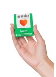 Презервативы анатомической формы Masculan Anatomic - 3 шт. - Masculan - купить с доставкой в Новошахтинске