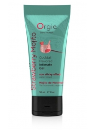 Съедобный интимный гель Orgie Lube Tube Cocktail Strawberry Mojito - 50 мл. - ORGIE - купить с доставкой в Новошахтинске