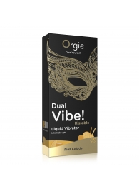 Съедобный гель Dual Vibe Pina Colada с эффектом вибрации и вкусом коктейля пина колада - 15 мл. - ORGIE - купить с доставкой в Новошахтинске
