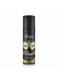 Съедобный гель Dual Vibe Pina Colada с эффектом вибрации и вкусом коктейля пина колада - 15 мл. - ORGIE - купить с доставкой в Новошахтинске