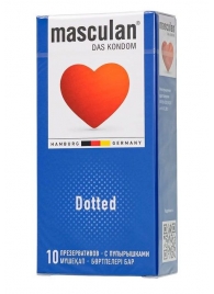 Презервативы с пупырышками Masculan Dotted - 10 шт. - Masculan - купить с доставкой в Новошахтинске