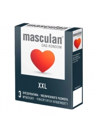 Презервативы увеличенного размера Masculan XXL - 3 шт. - Masculan - купить с доставкой в Новошахтинске