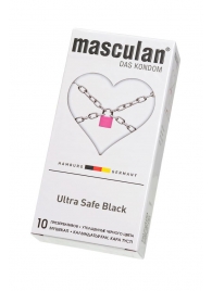 Ультрапрочные презервативы Masculan Ultra Safe Black - 10 шт. - Masculan - купить с доставкой в Новошахтинске