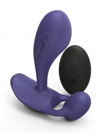 Темно-синий вибромассажер Witty P G Vibrator with Remote Control - Love to Love - в Новошахтинске купить с доставкой