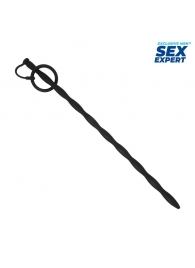 Черный стимулятор уретры Sex Expert - Sex Expert - купить с доставкой в Новошахтинске