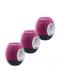 Набор из 3 мастурбаторов-яиц Satisfyer Bubble - Satisfyer - в Новошахтинске купить с доставкой