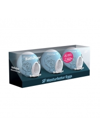 Набор из 3 мастурбаторов-яиц Satisfyer Savage - Satisfyer - в Новошахтинске купить с доставкой