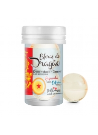 Интимный гель Esferas do Dragao Hot Ball с охлаждающе-разогревающим эффектом (2 шарика по 3 гр.) - HotFlowers - купить с доставкой в Новошахтинске