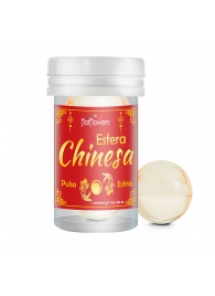Интимный гель Chinesa Esfera с охлаждающе-пульсирующим эффектом (2 шарика по 3 гр.) - HotFlowers - купить с доставкой в Новошахтинске