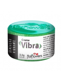 Возбуждающий крем Vibra с эффектом вибрации - 3,5 гр. - HotFlowers - купить с доставкой в Новошахтинске
