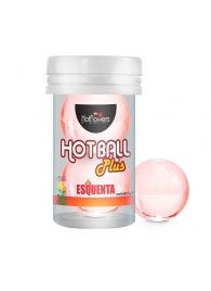 Лубрикант на масляной основе Hot Ball Plus с разогревающим эффектом (2 шарика по 3 гр.) - HotFlowers - купить с доставкой в Новошахтинске