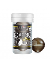 Анальный лубрикант на масляной основе Hot Ball Plus Conforto (2 шарика по 3 гр.) - HotFlowers - купить с доставкой в Новошахтинске