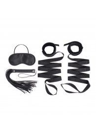Эротический набор 4PC Bondage Bed Strap   Flogger Kit - Lux Fetish - купить с доставкой в Новошахтинске