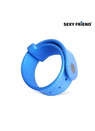 Голубой эрекционный ремешок-утяжка - 1137 - в Новошахтинске купить с доставкой