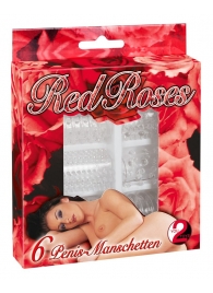 Набор из 6 насадок с шипиками Red Roses - Orion - в Новошахтинске купить с доставкой