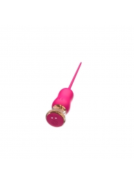 Розовый тонкий стимулятор Nipple Vibrator - 23 см. - I-MOON - купить с доставкой в Новошахтинске
