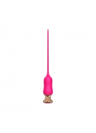 Розовый тонкий стимулятор Nipple Vibrator - 23 см. - I-MOON - купить с доставкой в Новошахтинске