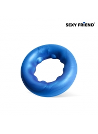 Синее эрекционное кольцо без вибрации - 1137 - в Новошахтинске купить с доставкой