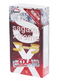 Ароматизированные презервативы Sagami Xtreme COLA - 10 шт. - Sagami - купить с доставкой в Новошахтинске